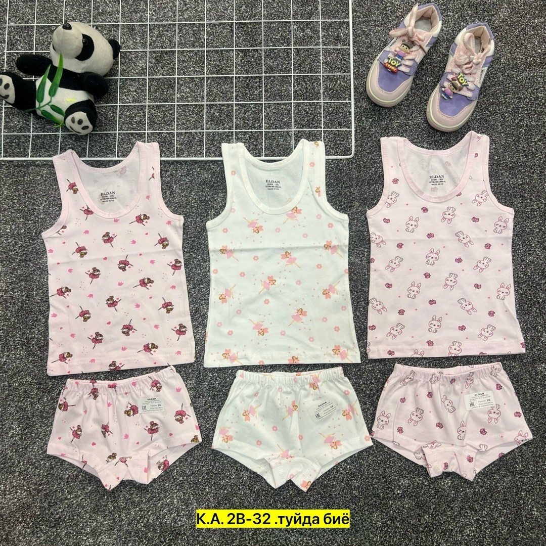 комплект нижнего белья для девочек,комплект детского нижнего белья,белье детское комплект,ребенок,детские комплекты