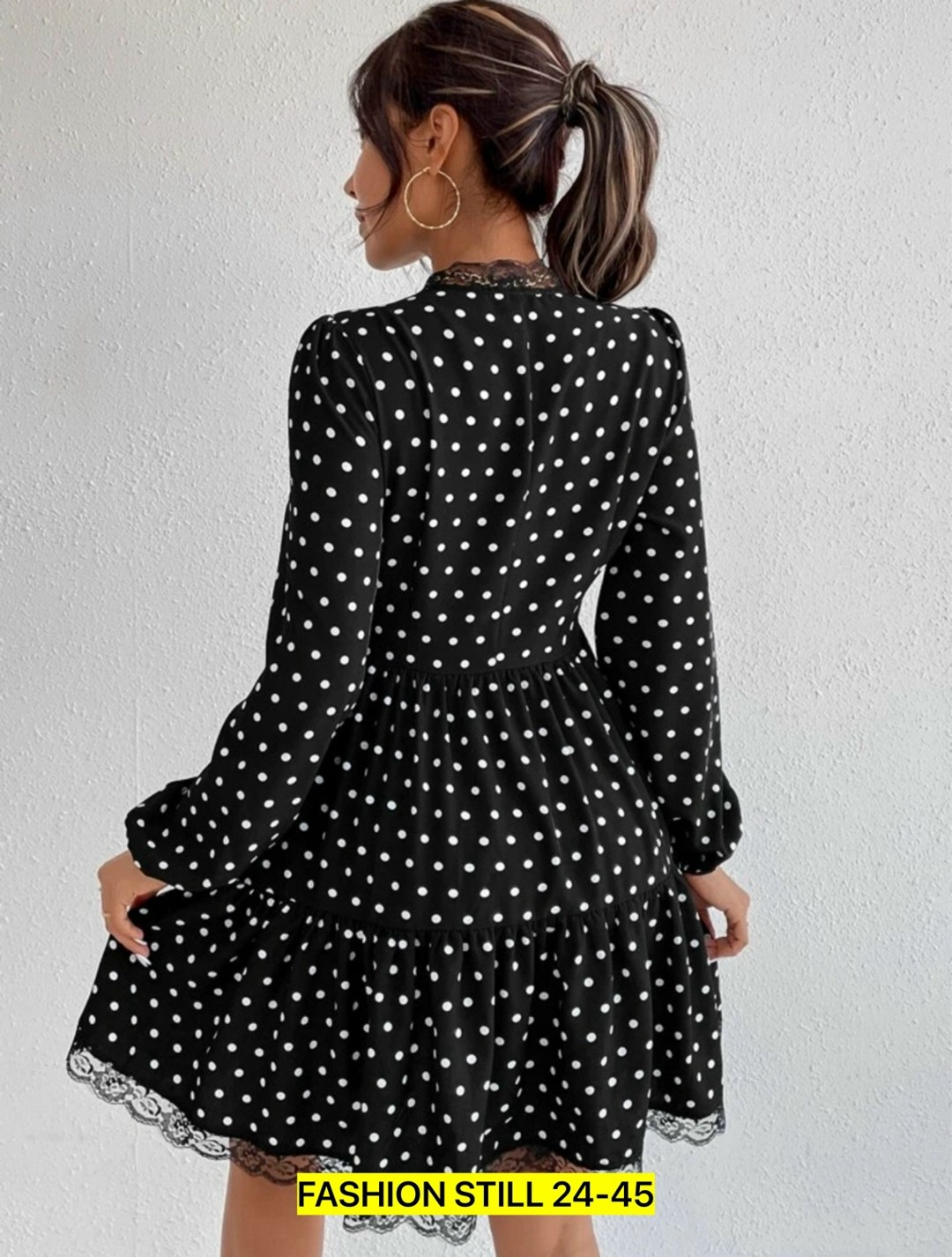 платье женская,платье,платье черное в горошек,модное платье,женское платье в горошек