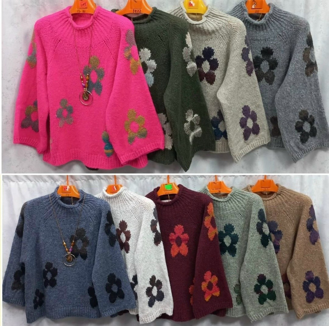 вязаные свитера,свитер с вышивкой,свитер с цветочками,вязаные свитера женские,модные свитера