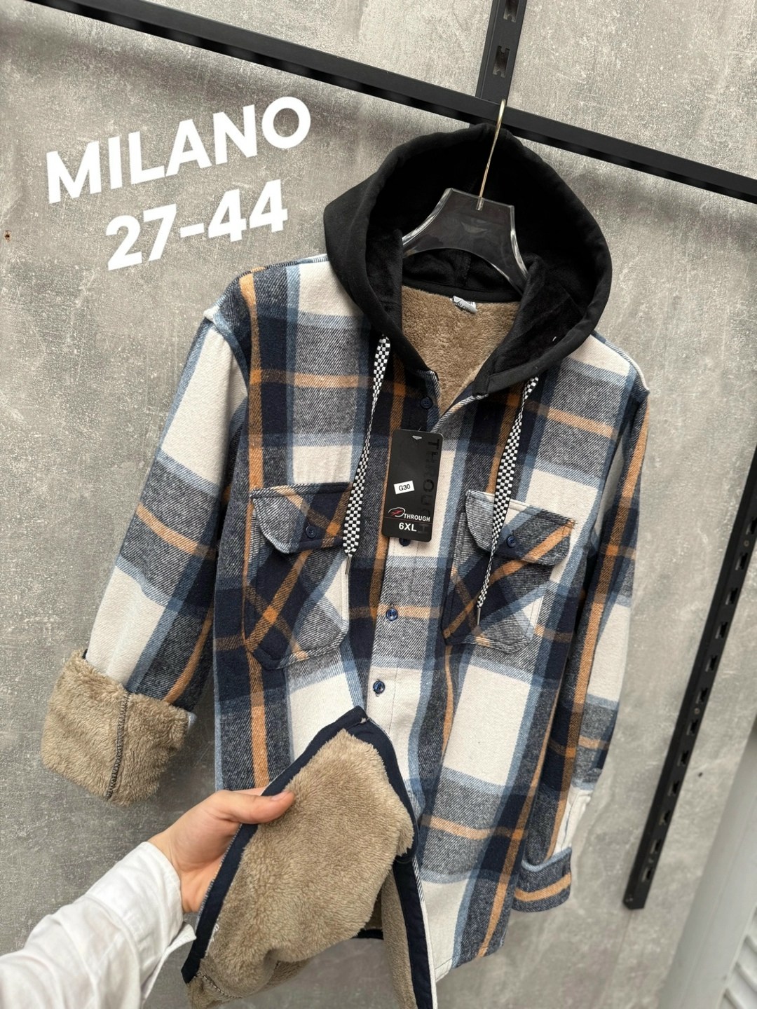 рубашка с капюшоном,теплая рубашка,рубашка на флисе,рубашка мужская с капюшоном,куртка в клетку мужская