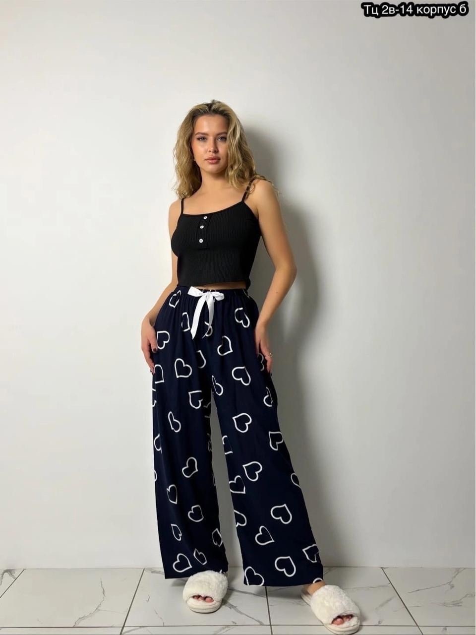 брюки пижамные штаны женские широкие домашние для,пижамные штаны,пижама в горошек женская,домашние брюки,брюки женские