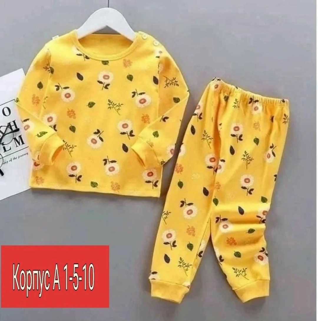 пижама теплая детская,пижама теплая,пижама для девочек,детская пижама,комплект пижама