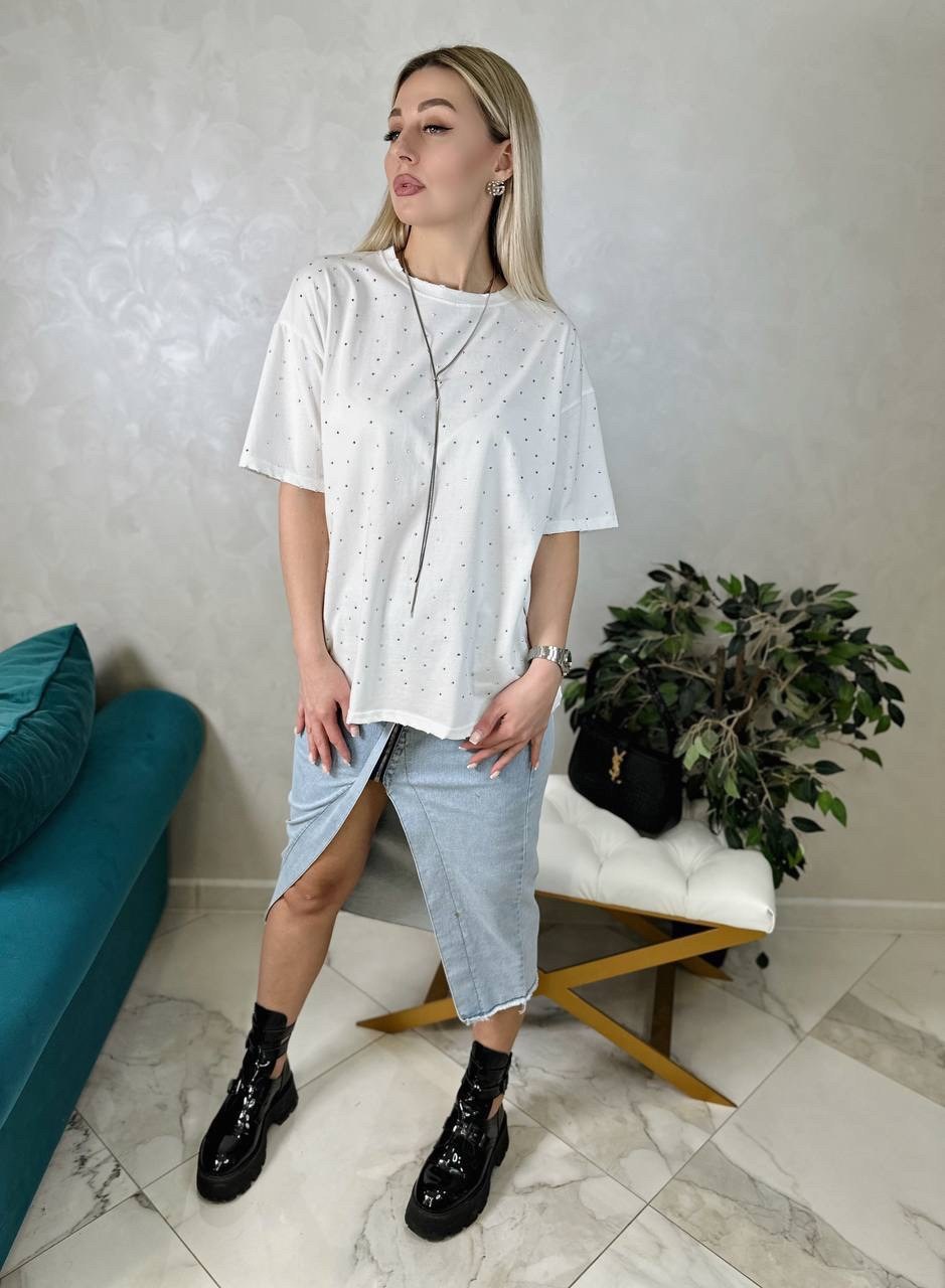 футболка в стиле оверсайз,футболки со стразами оверсайз,футболка женская оверсайз со стразами,футболки со стразами,женские футболки