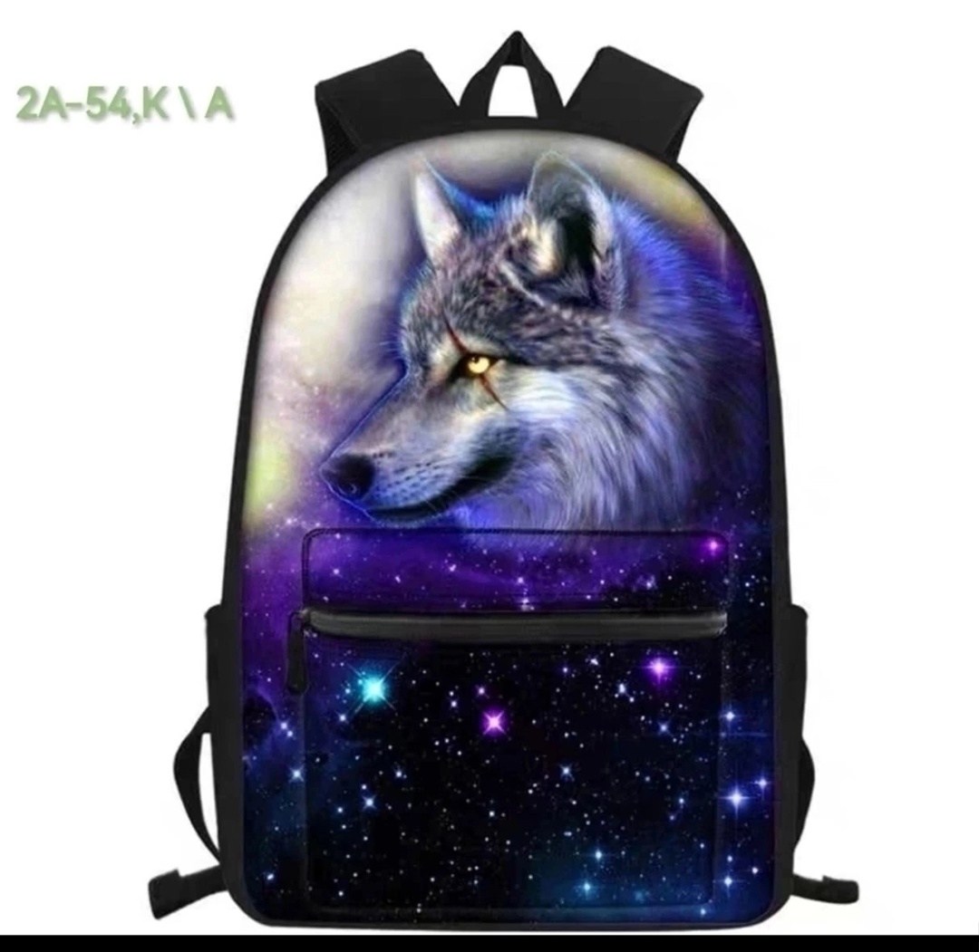 рюкзак школьный волк,рюкзаки с волками для школы,рюкзак с принтом "волк",рюкзак фэнтези,рюкзаки