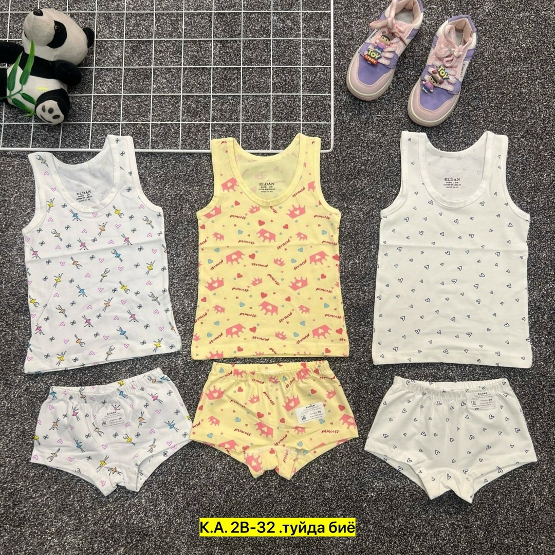 комплект нижнего белья для девочек,комплект детского нижнего белья,белье детское комплект,ребенок,детские комплекты