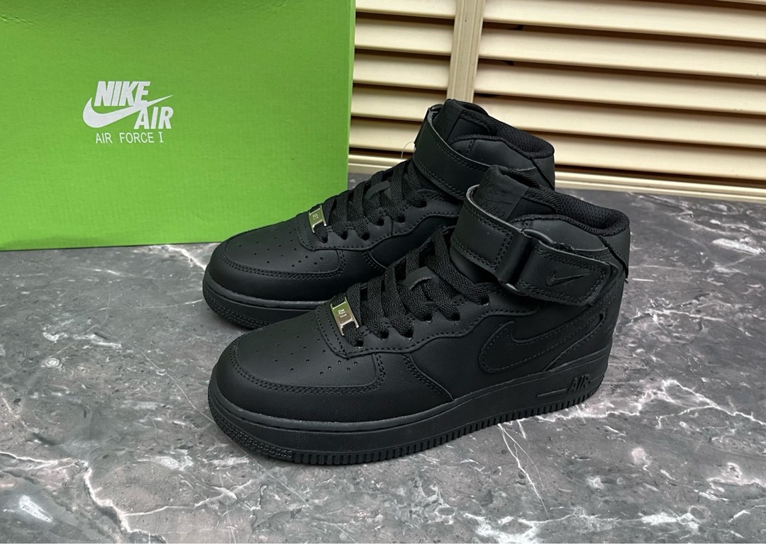 nike air force 1 mid black,nike air force 1 mid,nike air force 1 mid 07,nike air force 1 черные,nike air force 1 high black