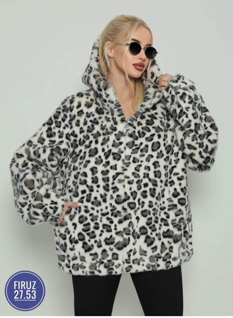 шуба леопардовая,шуба искусственная,шуба женская,шубка,куртка меховая