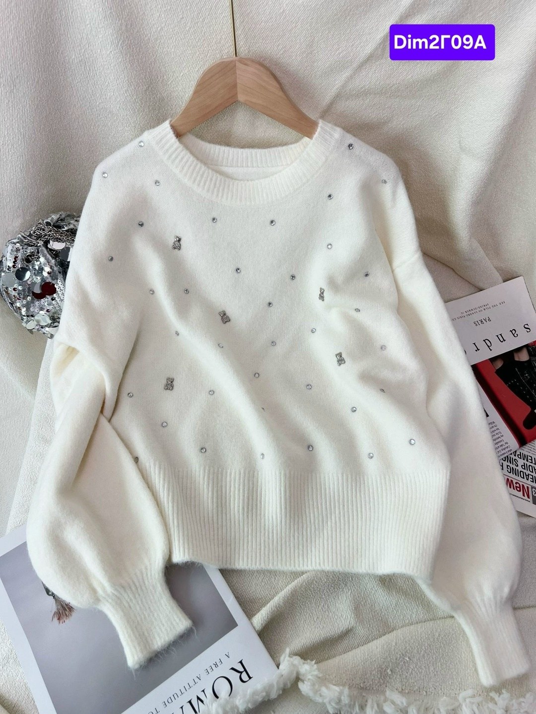 кофта женская,джемпер с бусинами,модный джемпер,свитера женские,черный свитер