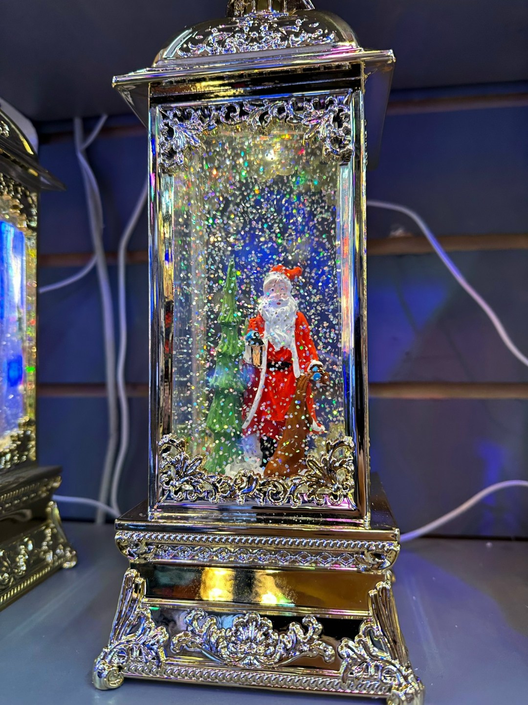 новогодний музыкальный фонарь светильник со,фонарь новогодний музыкальный светильник со снегом,новогодний фонарь светильник,новогодний фонарь,фонарь новогодний музыкальный