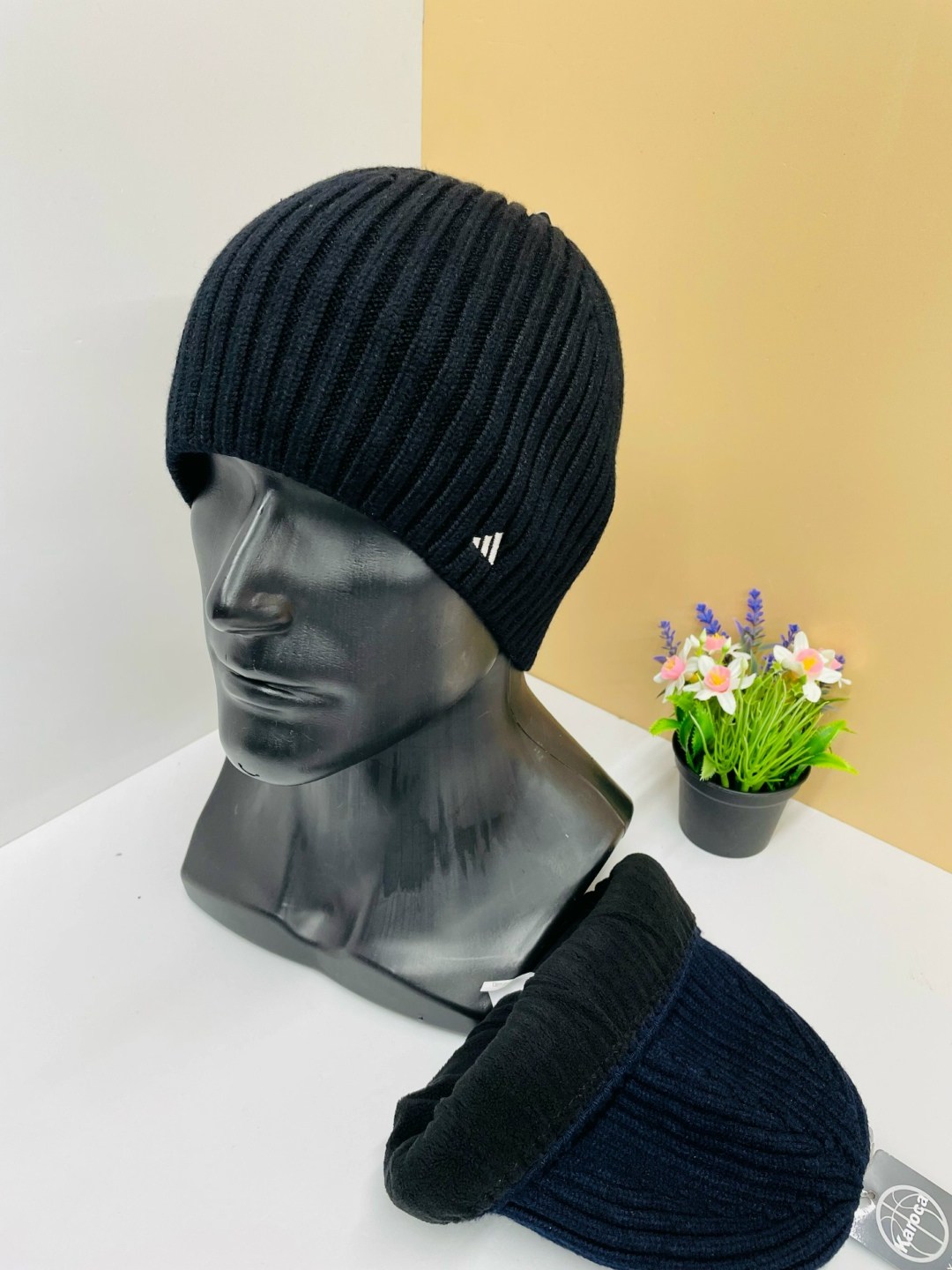 шапка мужская,шапка зимняя мужская,шапка для мужчин,мужская шапка бини,шапка мужская с отворотом