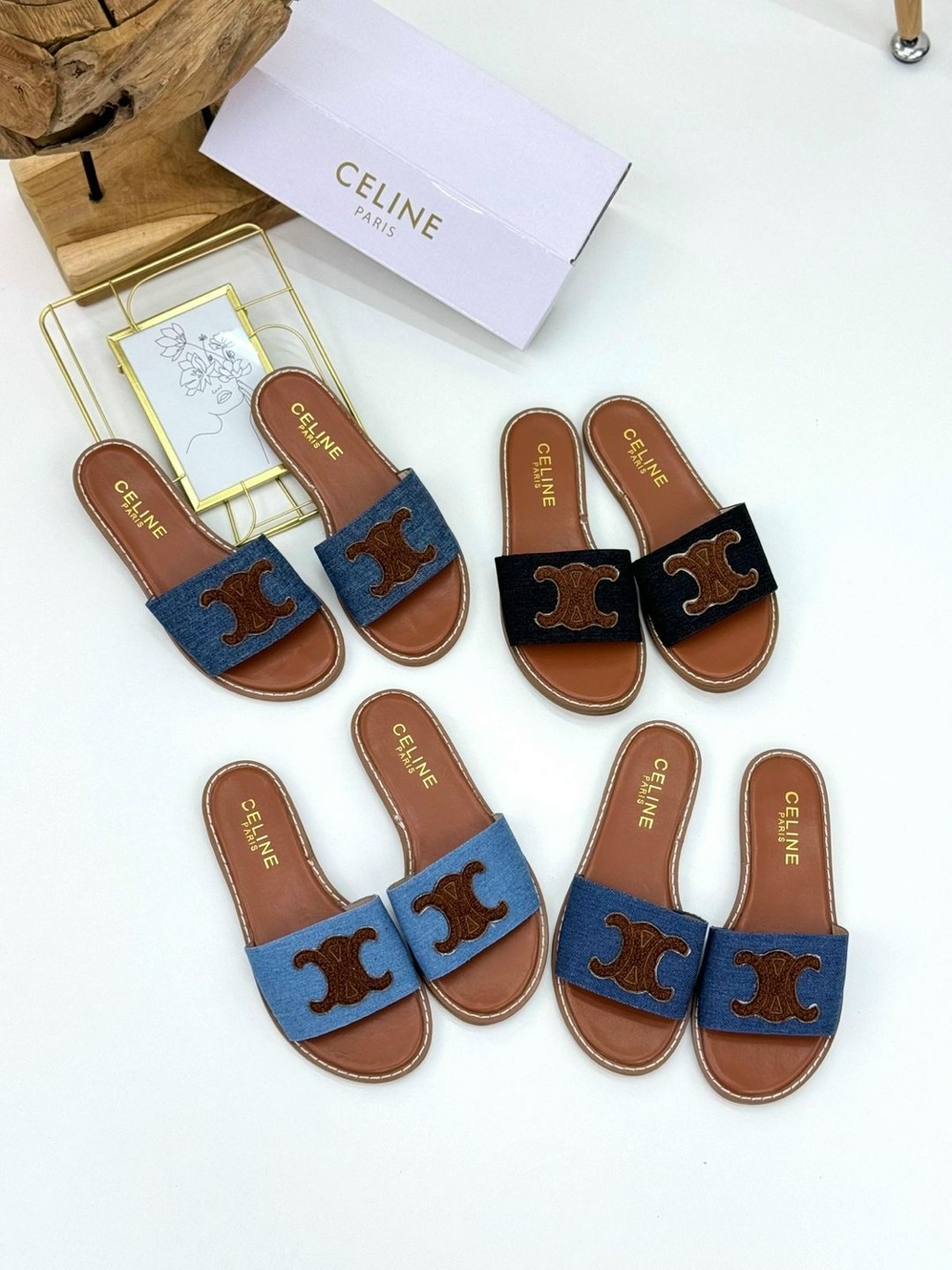 шлепки celine,тапочки celine,шлепанцы celine,женские шлепанцы,