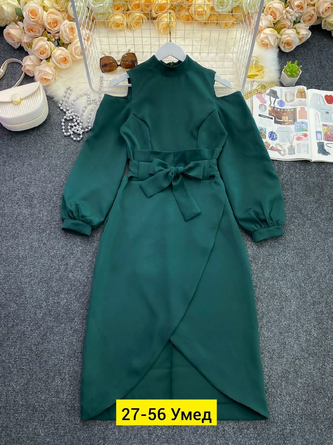 платье женская,платье,модное платье,женское платье миди,платье женское зеленое