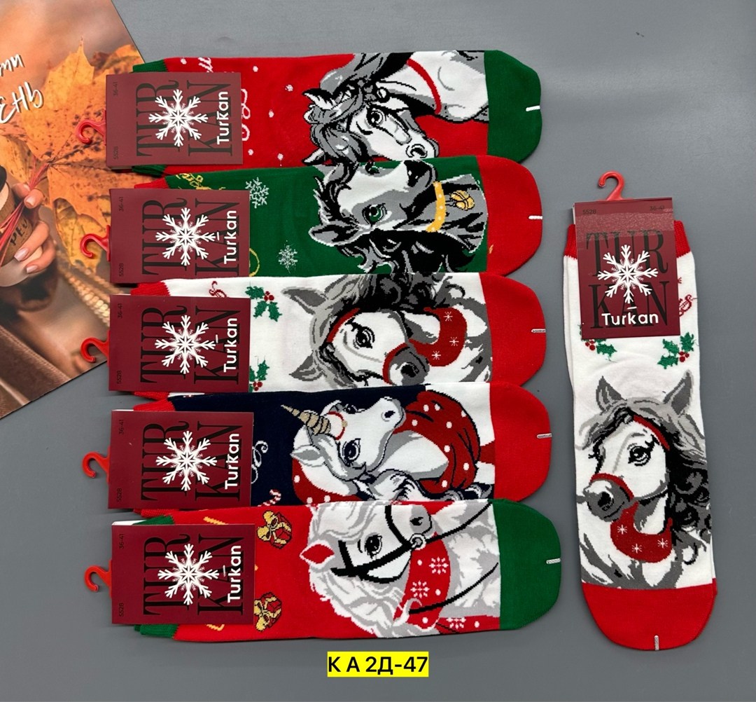 носки женские новогодние,носки женские turkan,новогодние носки,носки женские,носочки новогодние