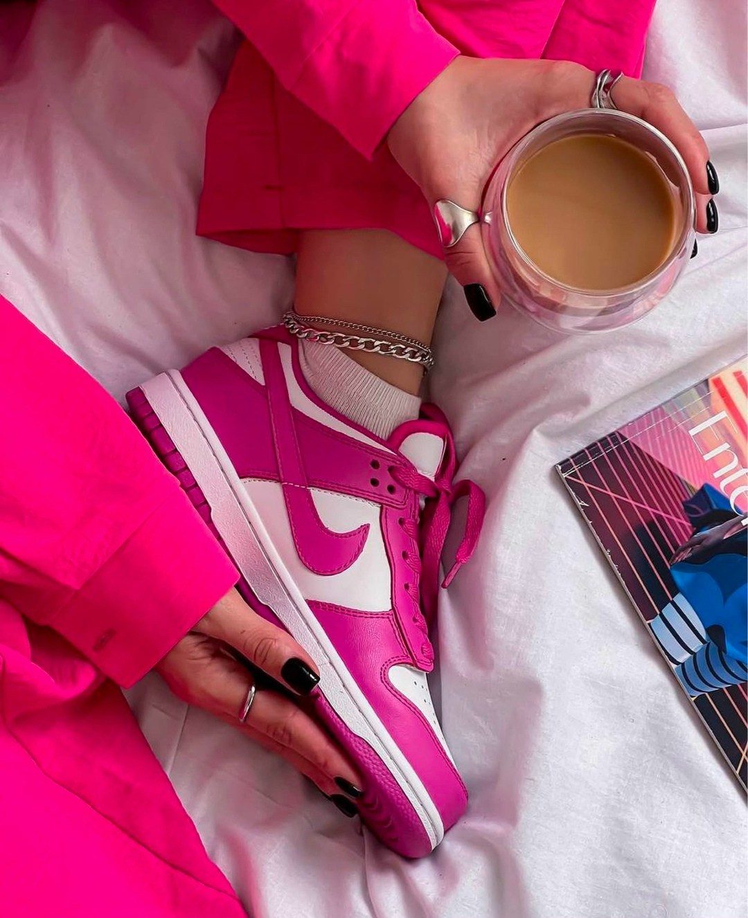 nike dunk low active fuchsia, женская,dunk low nike, кроссовки,nike dunk low pink