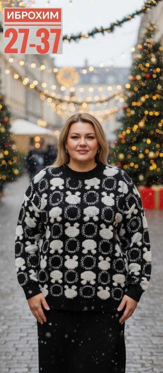 джемпер с рисунком,свитера женские,вязаные свитера,джемпер оверсайз,свитер