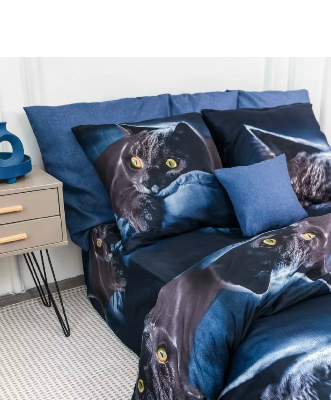 комплект постельного белья,комплект постельного белья 1 5 спальный,постельное белье 1 5 спальное,постельное с кошками,постельное белье