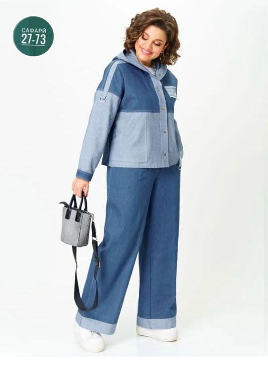 костюм брючный комплект,комплект begimoda 3047 джинс,костюмы брючные,брючный комплект,костюм с брюками