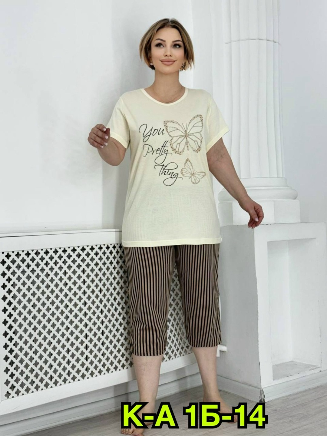 домашняя пижама с бриджами,пижама с бриджами,пижама с бриджами из хлопка,комплект пижама,пижама женская