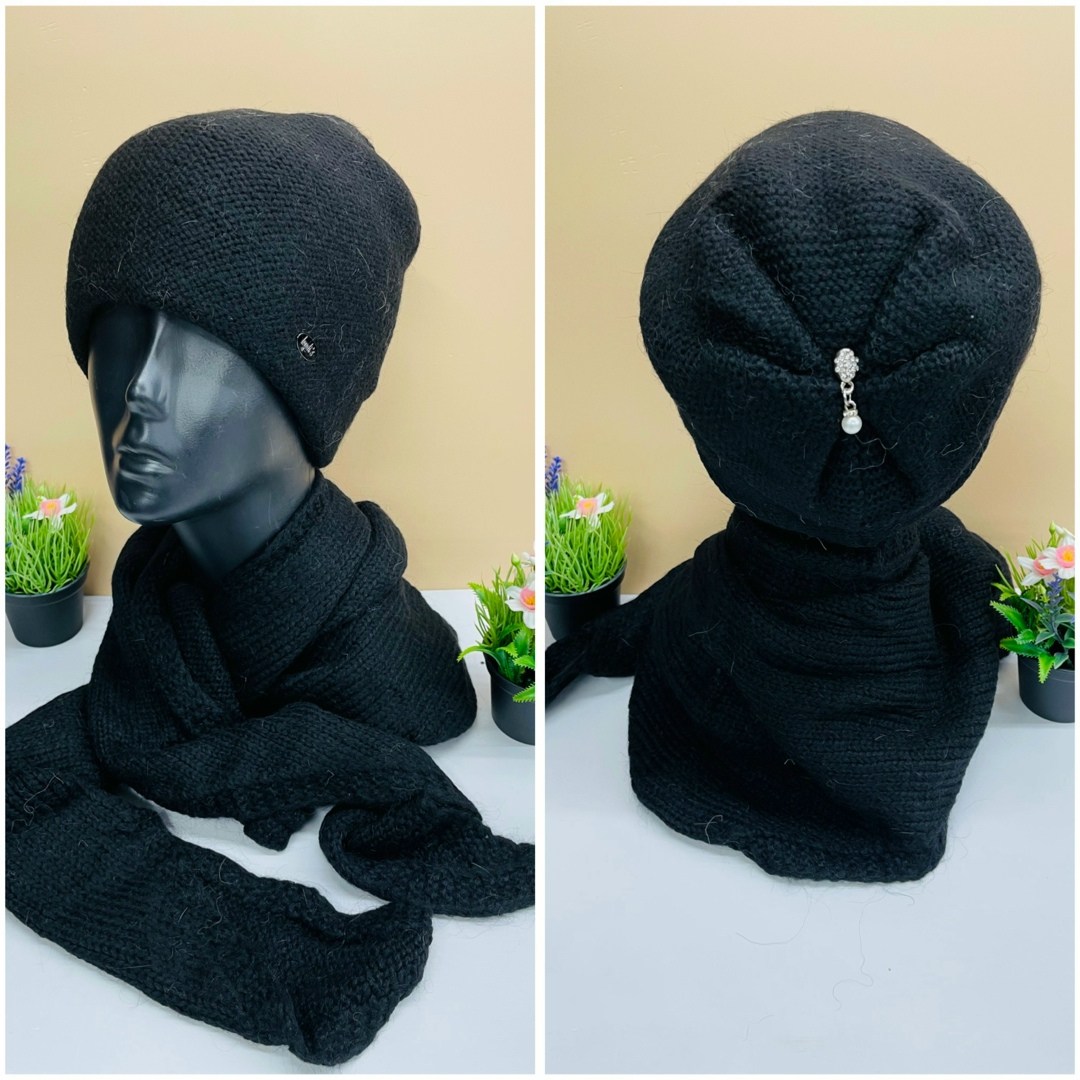 комплект шапки,комплект женский вязаный,женский комплект шапка,комплект вязаный,комплект шапка платок