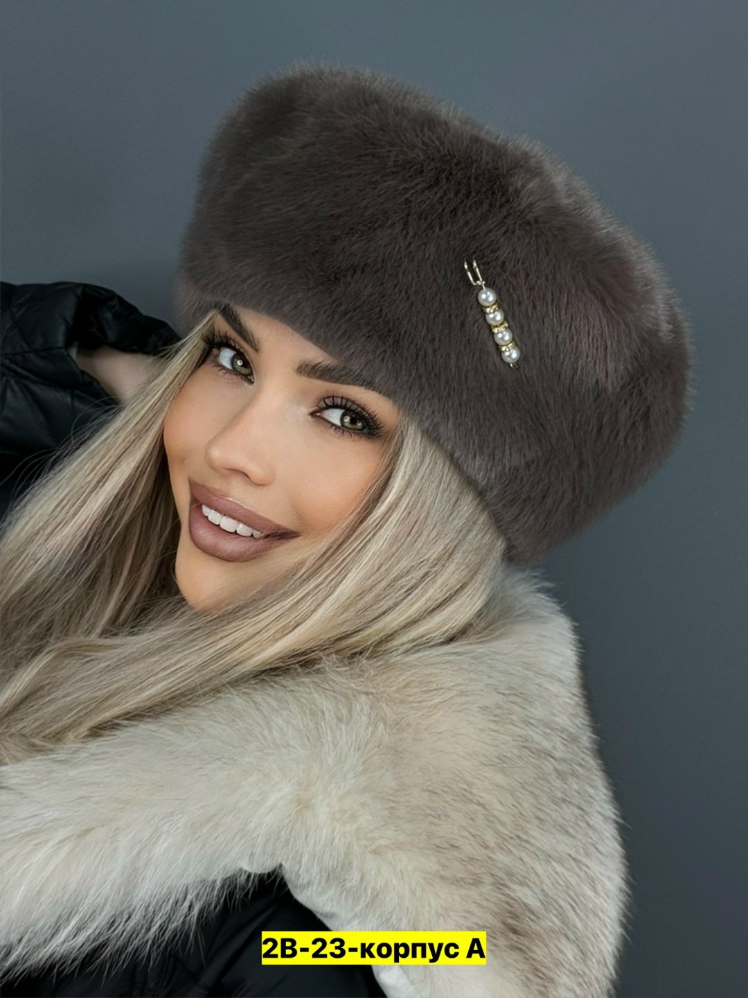 берет женский из эко норки,женские шапки,меховая шапка,женские меховые шапки,шапка меховая зимняя