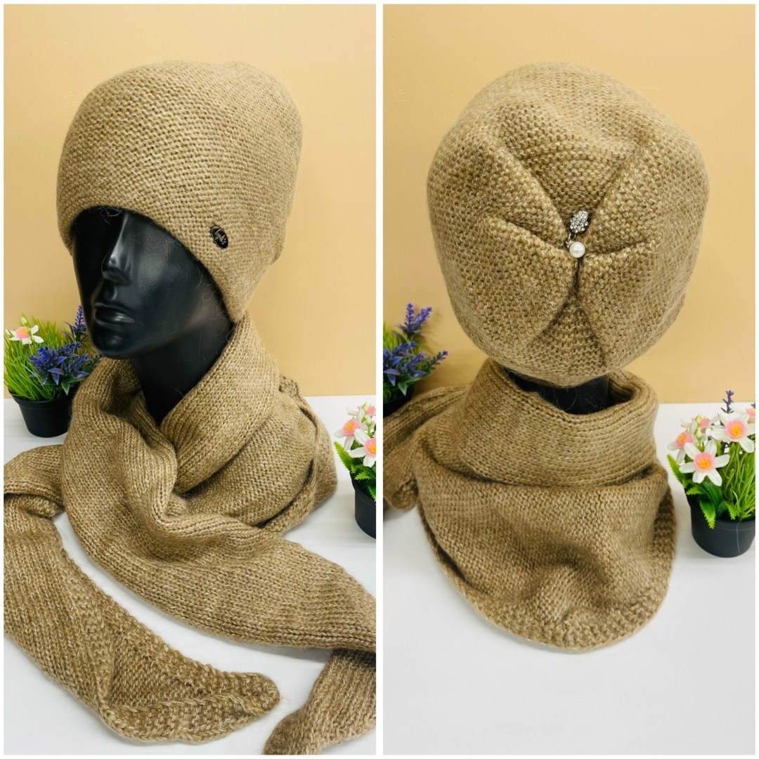 комплект шапки,комплект женский вязаный,женский комплект шапка,комплект вязаный,комплект шапка платок