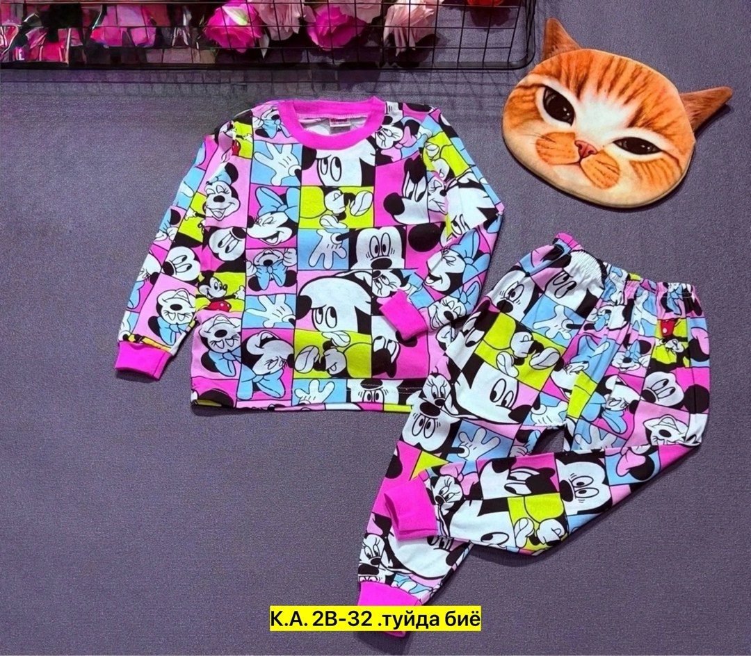 пижама детская,пижама для девочек,комплект пижама,пижама с клубникой детский,пижама для детей