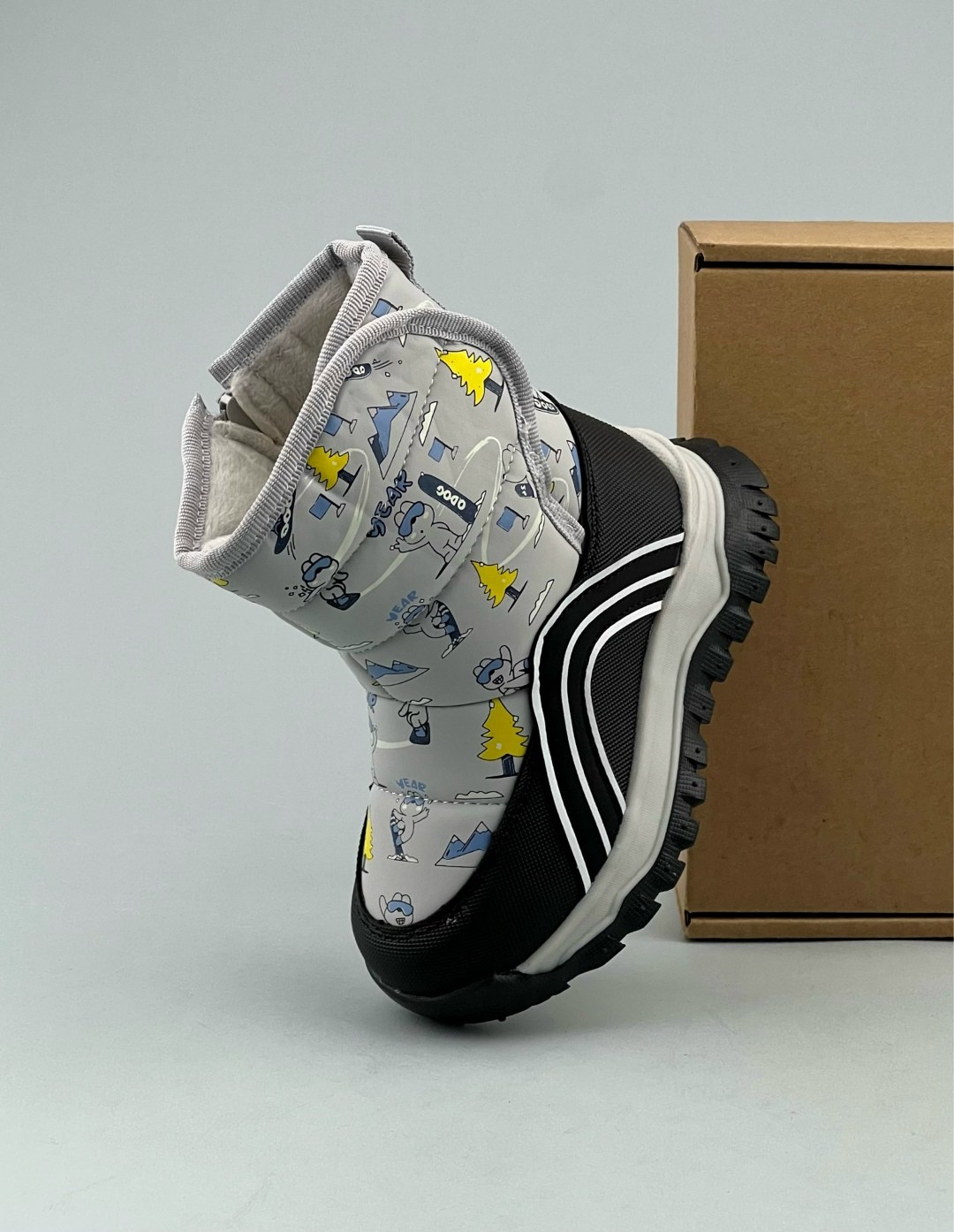 дутики нордман детские,сноубутсы детские,детские дутики,ortotex сноубутсы 17 серый,