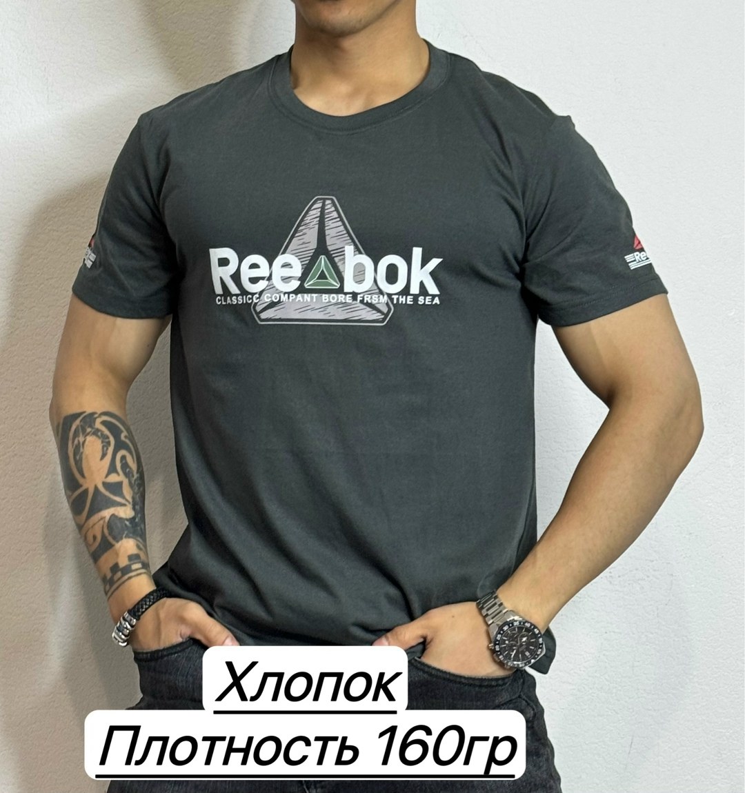футболки для мужчин,мужская футболка,футболка мужская reebok,хлопок футболка,футболка рибок мужские