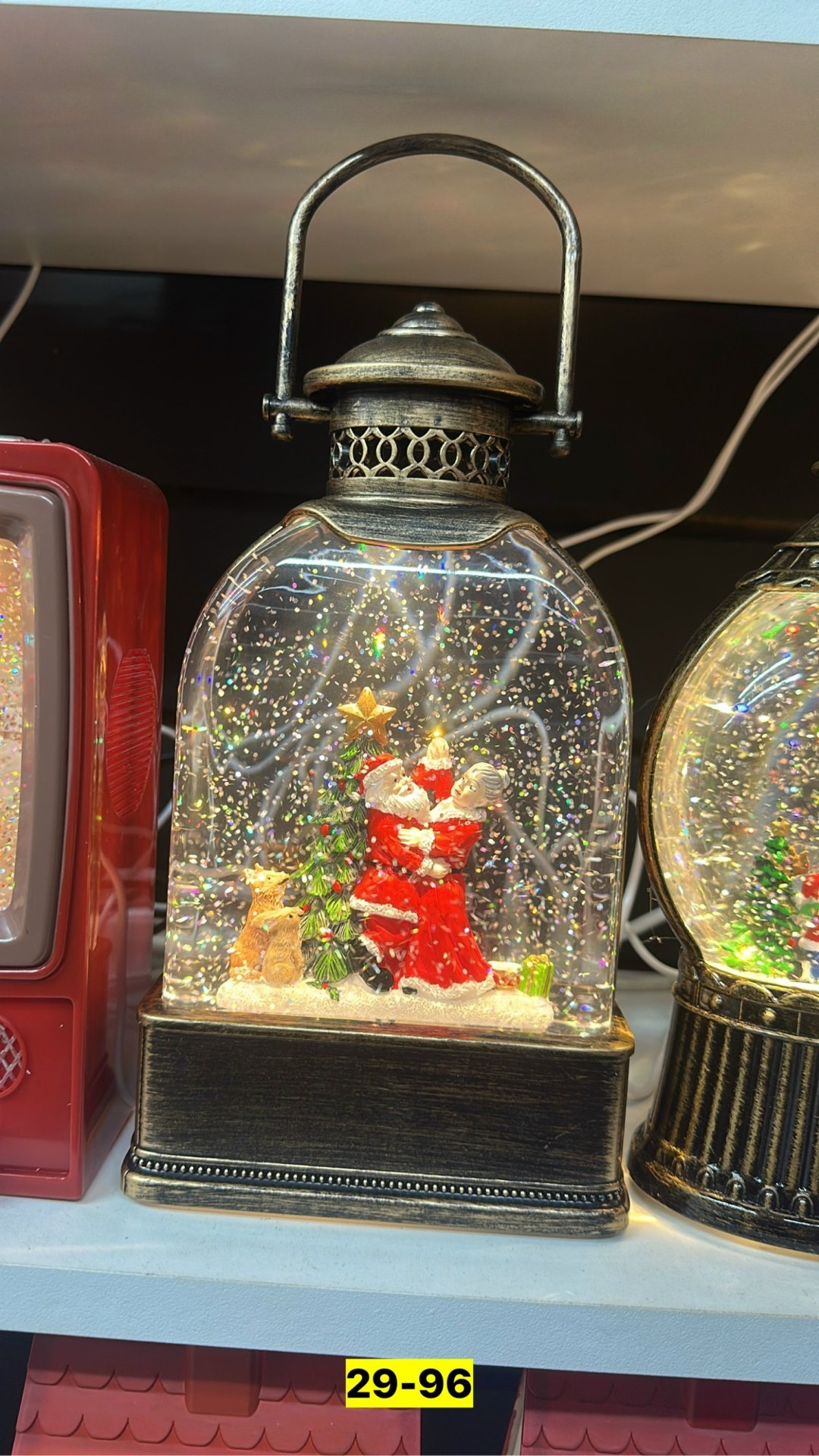 новогодний музыкальный фонарь,новогодний фонарь,фонарь новогодний музыкальный со снегом,новогодний фонарь и светильник,сувенирные светильники новогодние