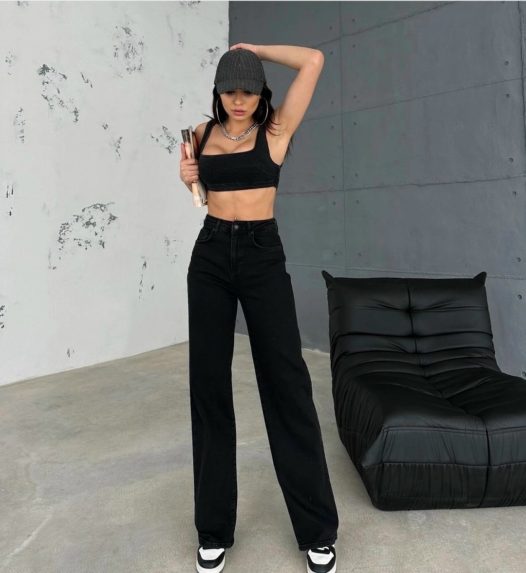джинсы брюки,джинсы штаны,джинсы широкие женские,женские джинсы,джинсы женские черные