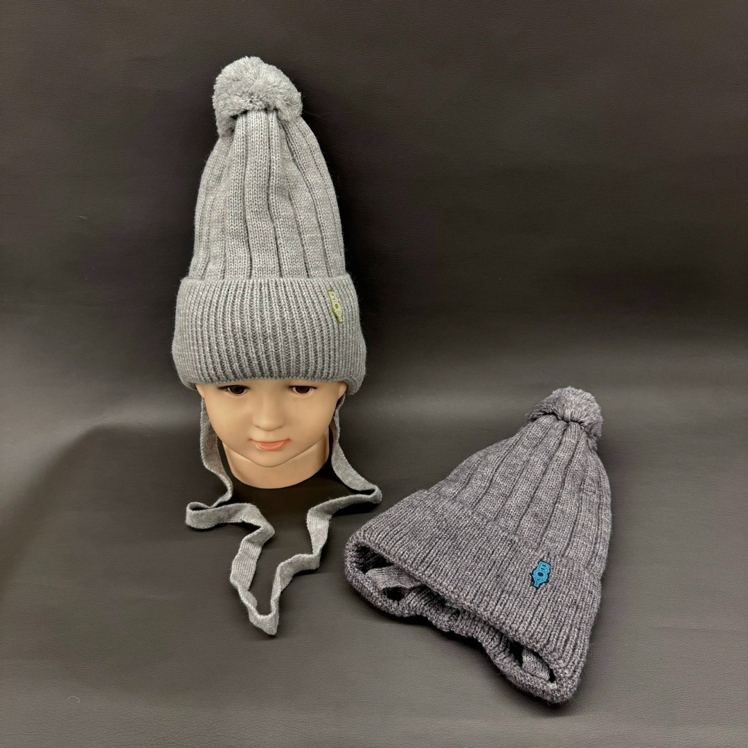 шапка вязаная демисезонная на завязках русбубон,комплект шапка со снудом для мальчика русбубон,шапка вязаная демисезонная и снуд русбубон,шапка вязаная для мальчика,комплект шапка со снудом для мальчи