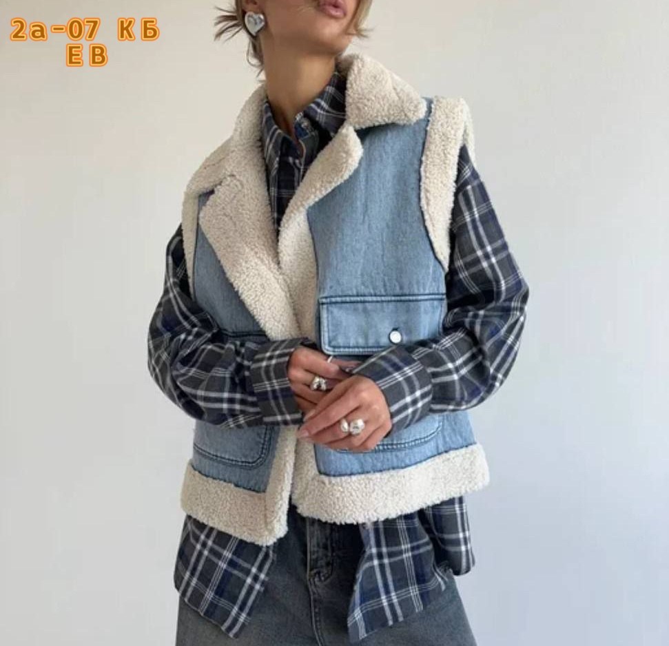 жилет джинсовый,теплый жилет,меховая жилет,джинсовая куртка,жилет женский джинсовый