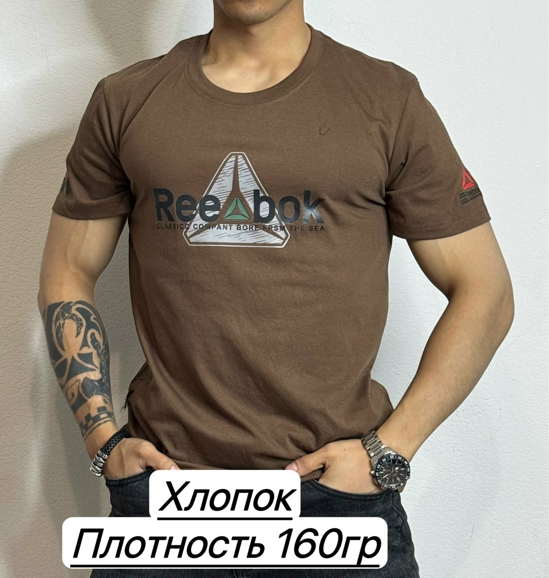 футболки для мужчин,мужская футболка,футболка мужская reebok,хлопок футболка,футболка рибок мужские