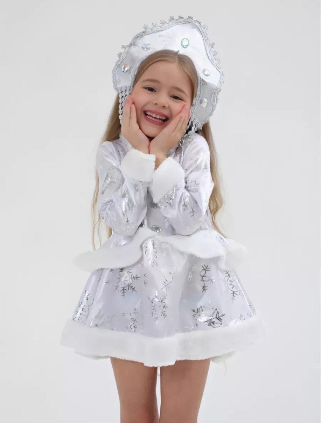 костюм снегурочка детский,костюм снегурочка для девочки,детский костюм снегурочки,костюм снегурочки белый,карнавальные костюм снегурочка