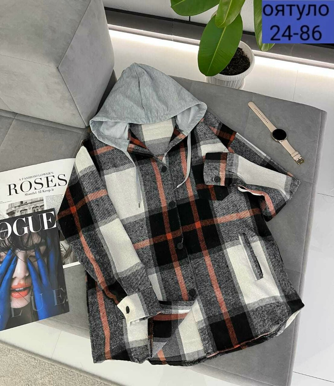 рубашка с капюшоном,рубашка теплая,рубашка в клетку с капюшоном,рубашка теплая в клетку,рубашка женская