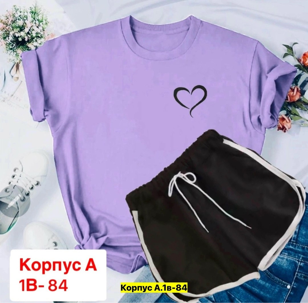 костюмы спортивные женские,футболка и шорты костюм,костюм женский футболка,женские одежда,комплект футболка шорты