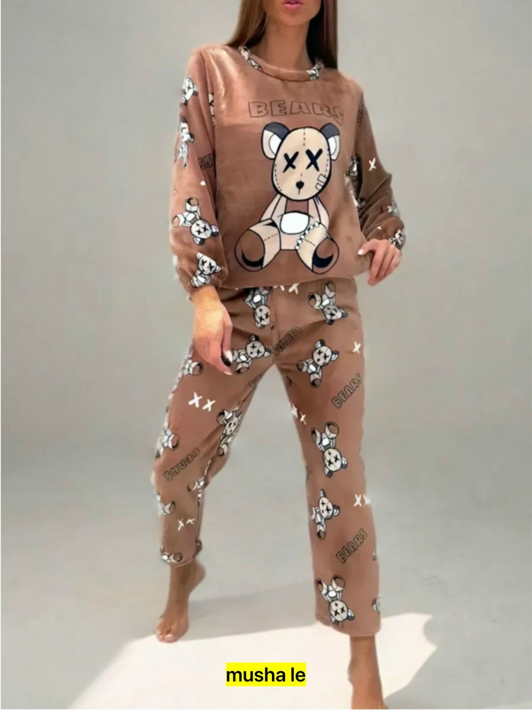 костюм теплый женский домашний пижама плюшевая,домашний костюм пижама,пижама женская теплая,пижама со штанами теплая домашняя плюшевая,теплая пижама