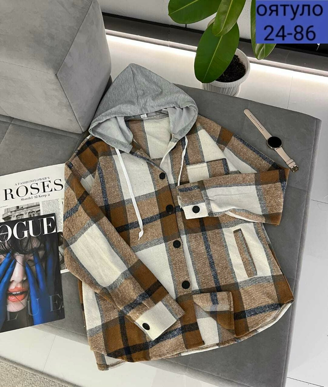 рубашка с капюшоном,рубашка теплая,рубашка в клетку с капюшоном,рубашка теплая в клетку,рубашка женская