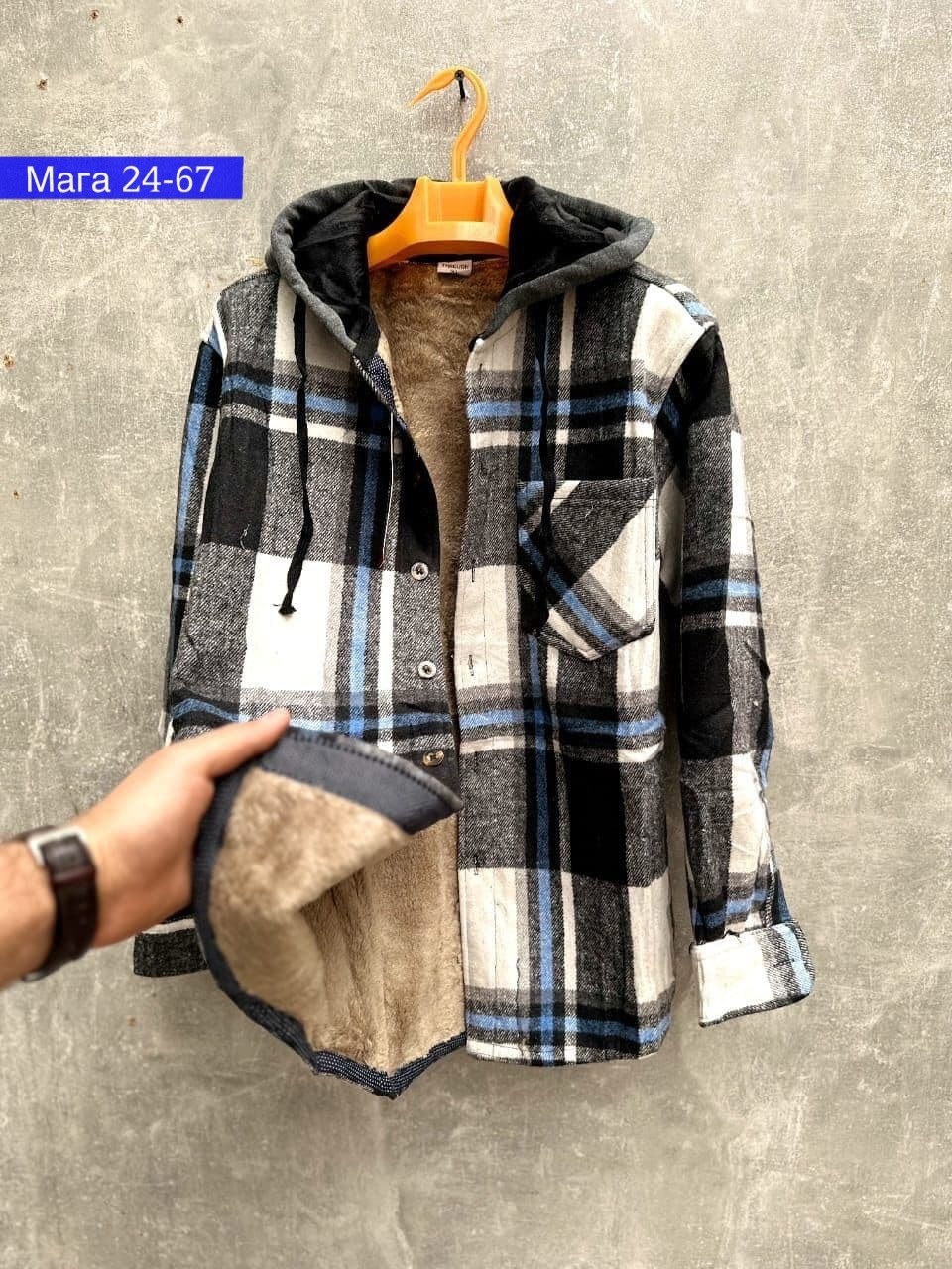 рубашка в клетку с капюшоном,рубашка с капюшоном,теплая рубашка,рубашка на меху,клетчатая рубашка с капюшоном