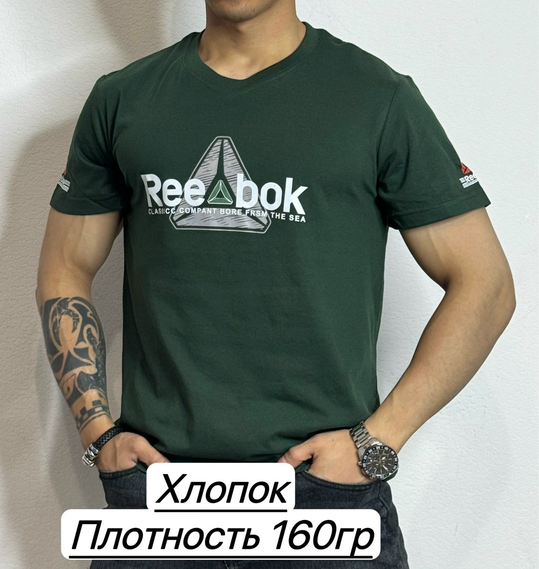 футболки для мужчин,мужская футболка,футболка мужская reebok,хлопок футболка,футболка рибок мужские