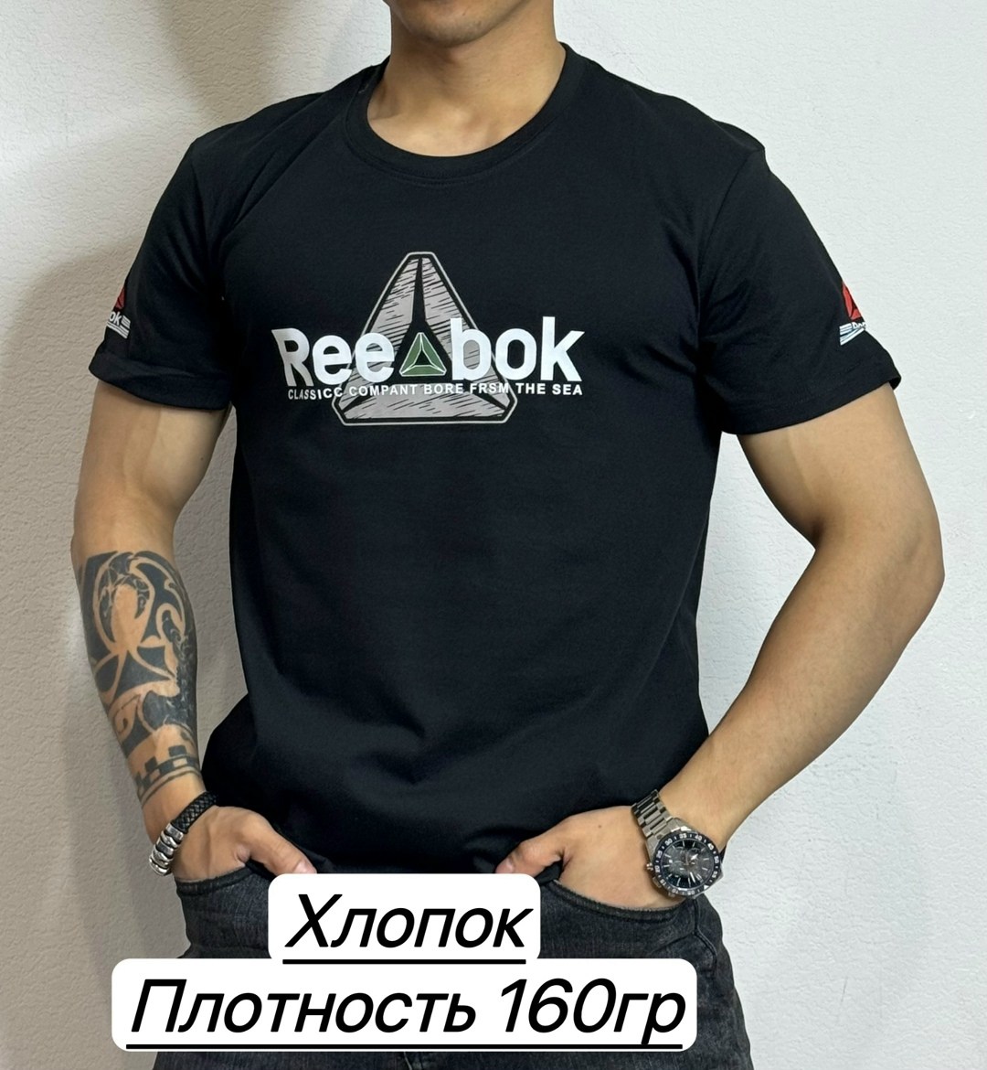футболки для мужчин,мужская футболка,футболка мужская reebok,хлопок футболка,футболка рибок мужские