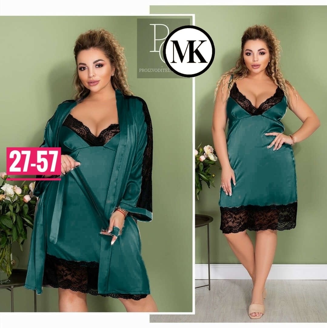 пеньюар женский комплект,пеньюар больших размеров,комплект сорочка с халатом,комплект с пеньюаром,женские одежда