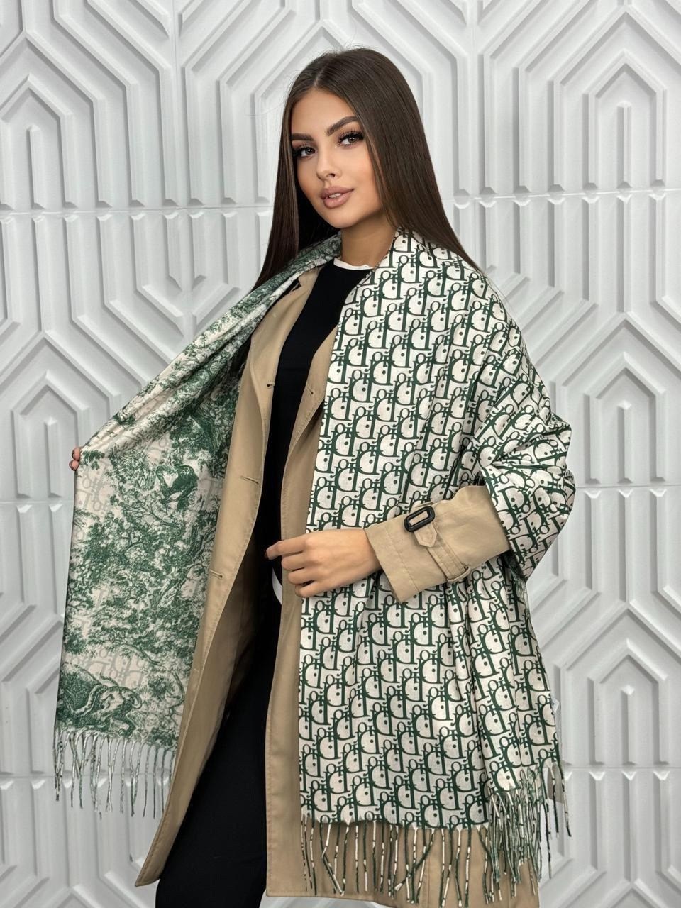 двусторонний палантин,кашемировый двусторонний палантин,палантин теплый двусторонний,палантин burberry,палантин женские