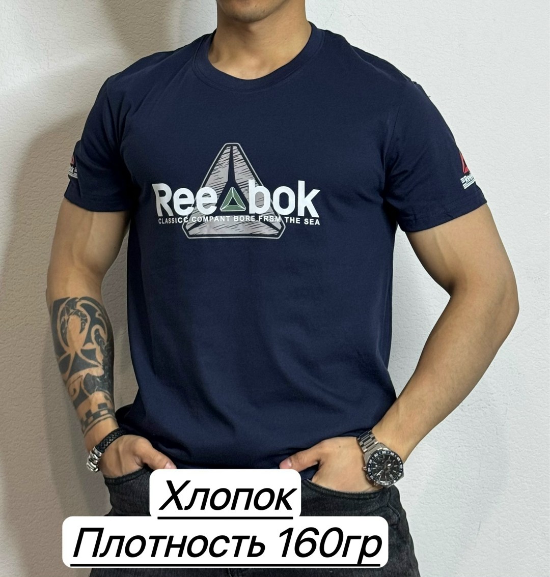 футболки для мужчин,мужская футболка,футболка мужская reebok,хлопок футболка,футболка рибок мужские