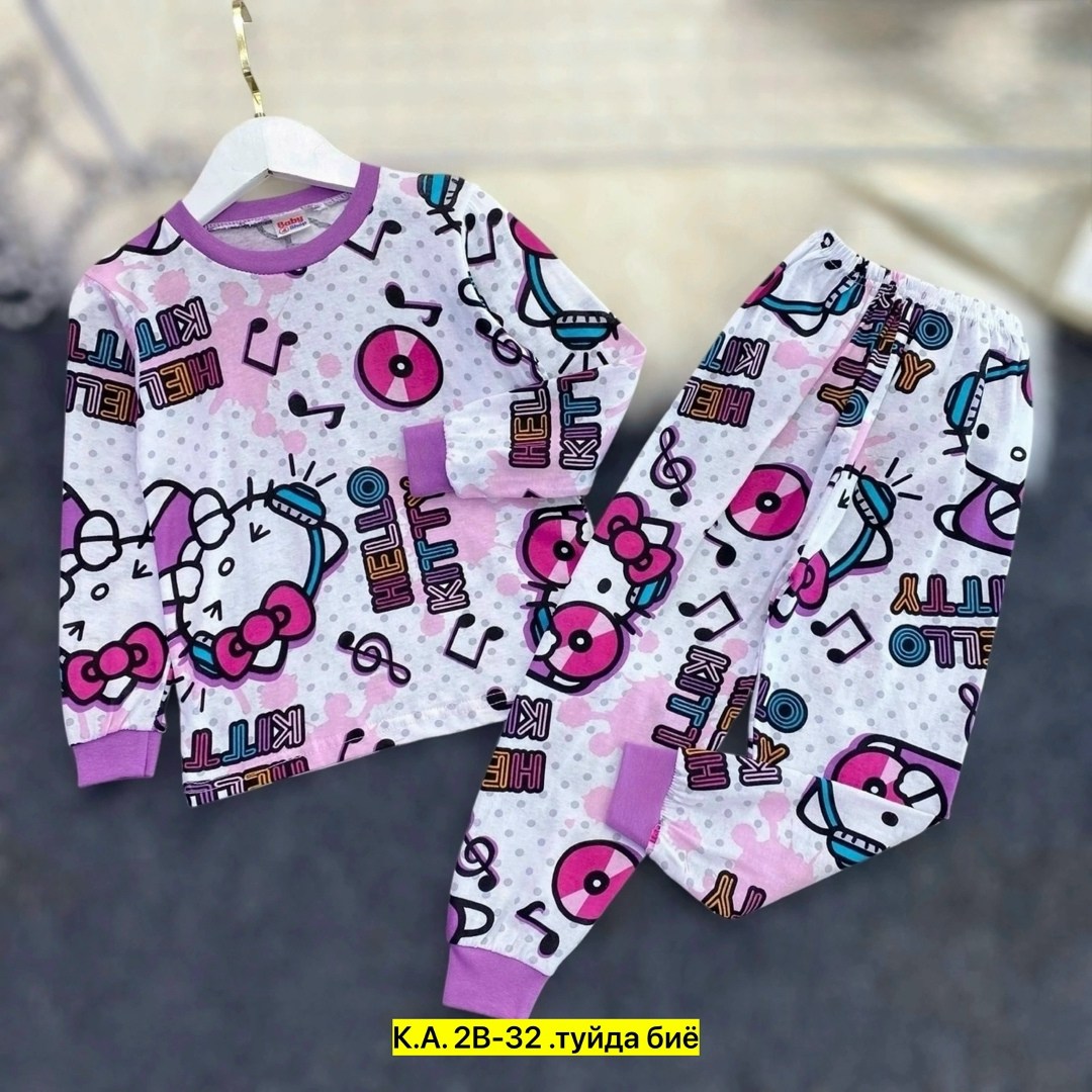 пижама детская,пижама для девочек,комплект пижама,пижама с клубникой детский,пижама для детей