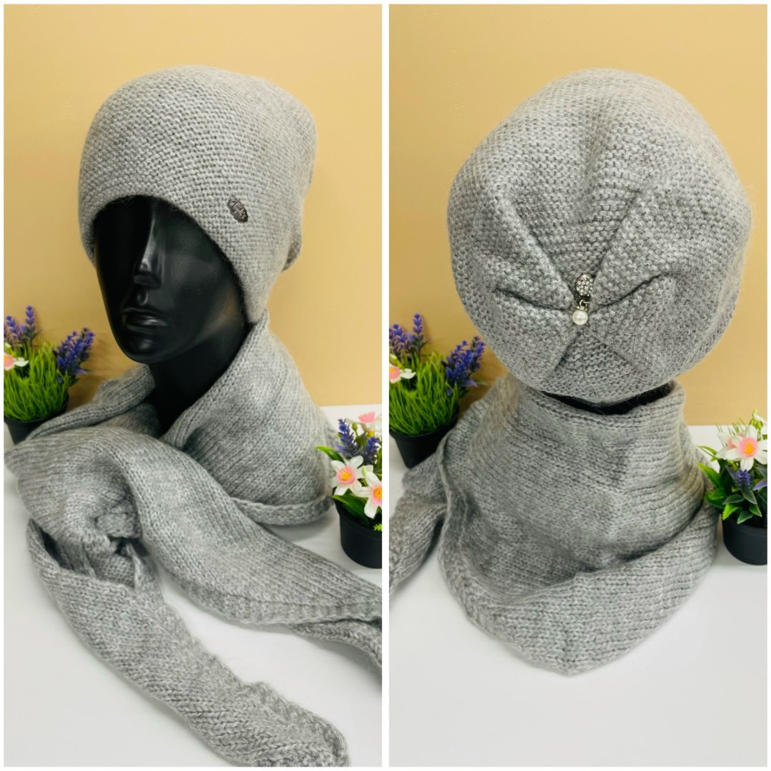 комплект шапки,комплект женский вязаный,женский комплект шапка,комплект вязаный,комплект шапка платок