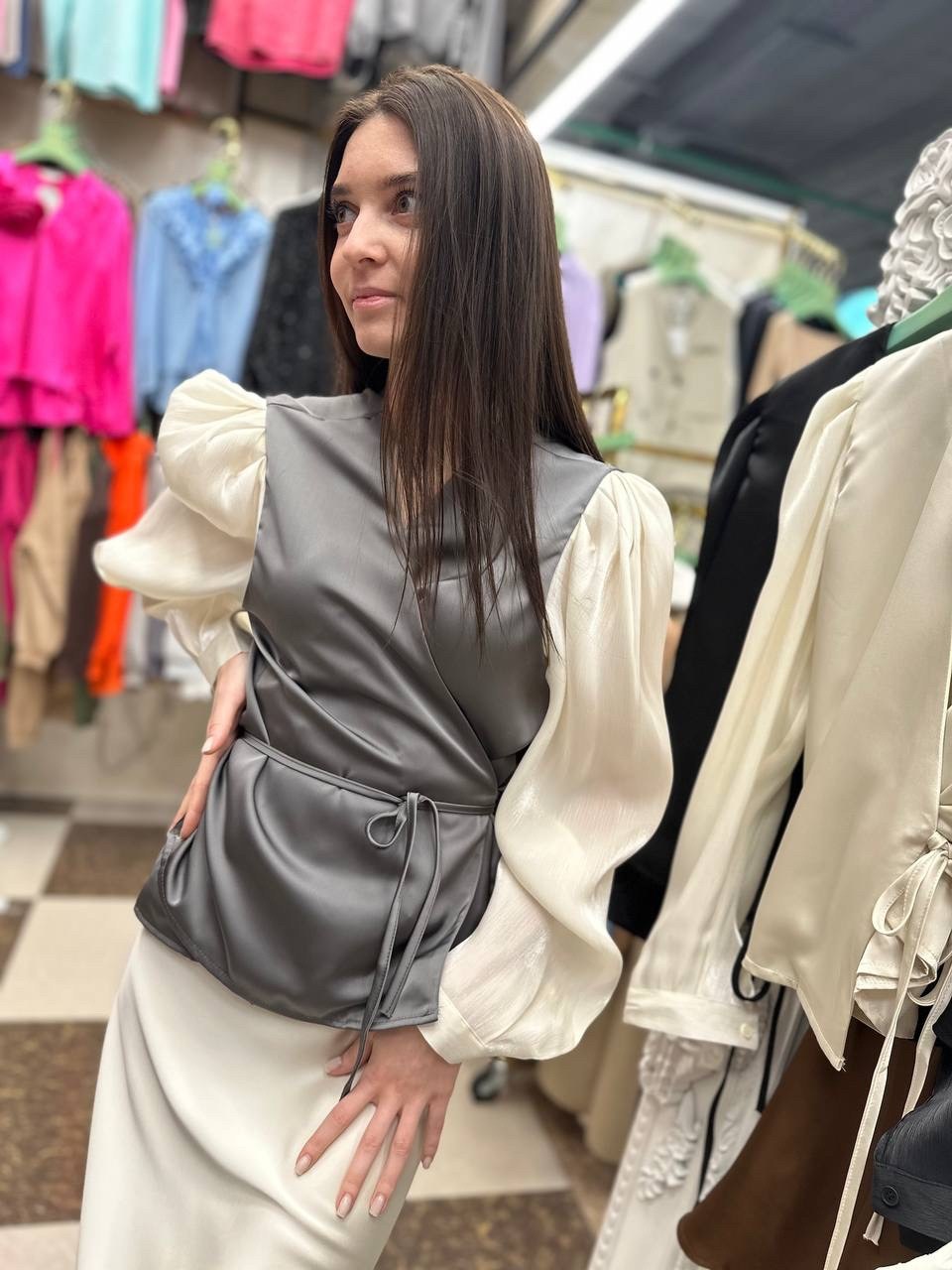 блузка кофточка,блузка серая,блузки женские,элегантная блузка,блузка