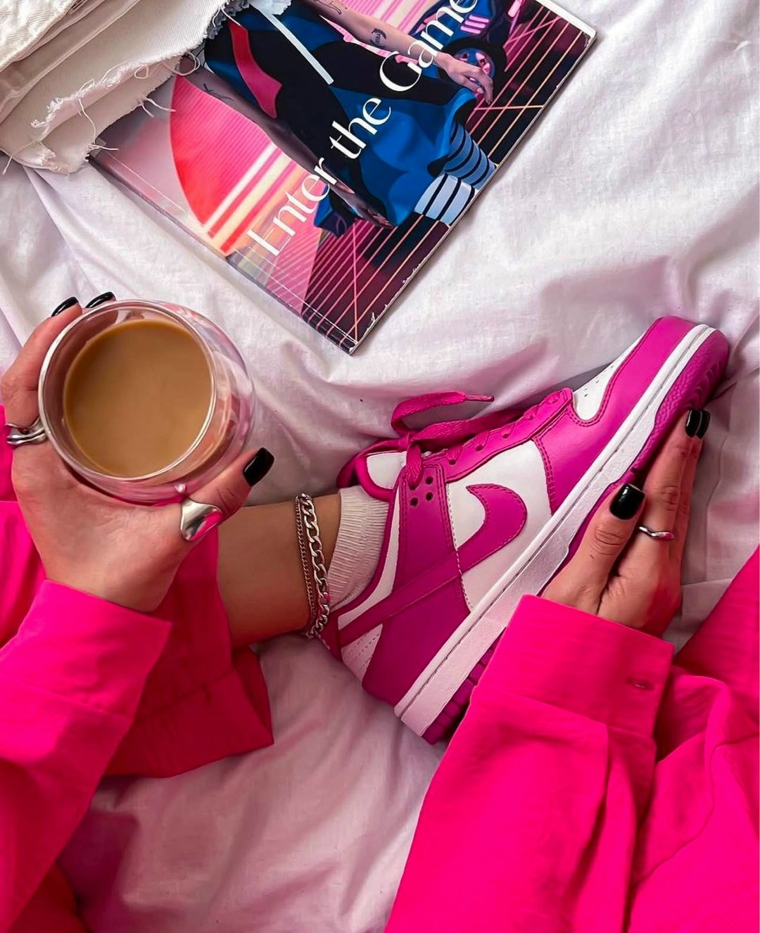 nike dunk low active fuchsia, женская,dunk low nike, кроссовки,nike dunk low pink