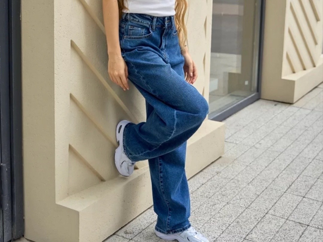 джинсы широкие,синие джинсы широкие,женские широкие джинсы,джинсы широкие высокой посадки,джинсы широкие модные