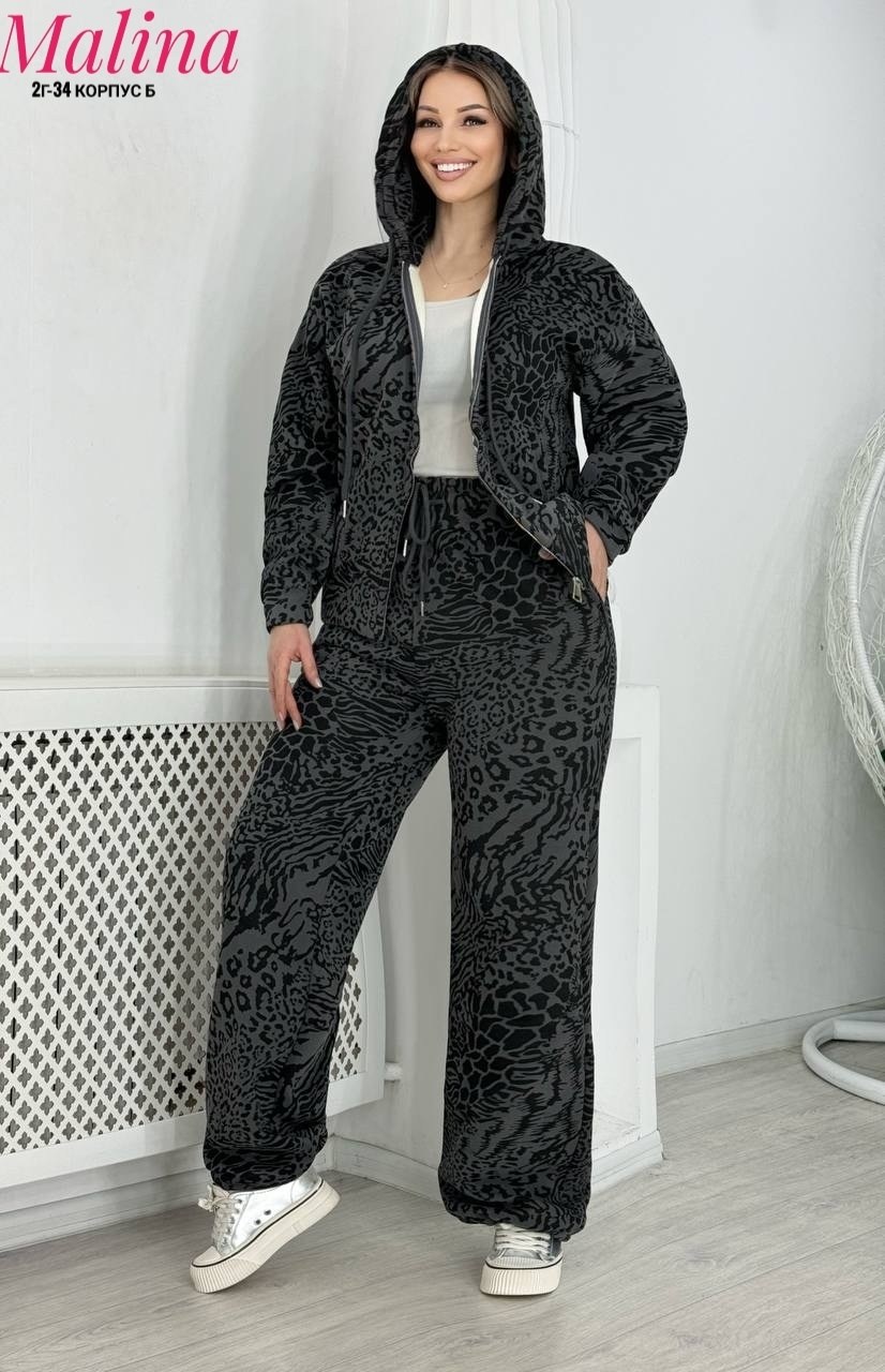 костюм двойка леопардовый,костюм двойка женская,костюм на флисе,костюмы двойки,леопардовый костюм
